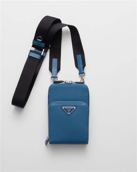 prada 2zh126|Aviator Blue Saffiano Leather Smartphone Case .